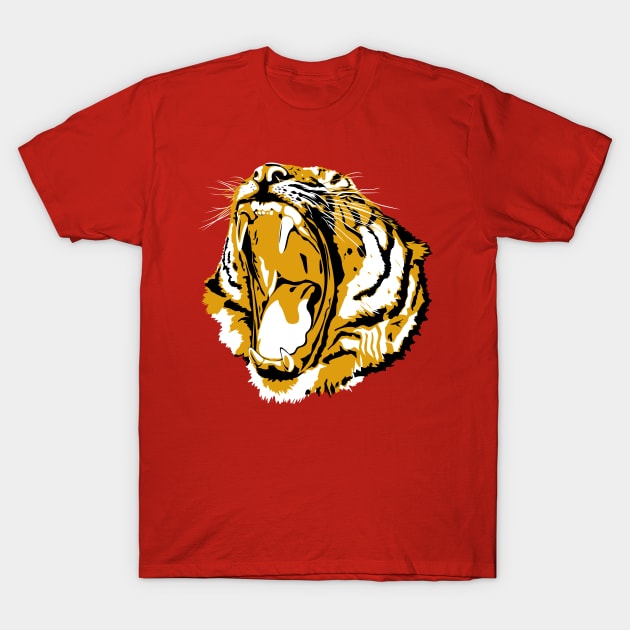 Tiger head T-Shirt by BoombasticArt